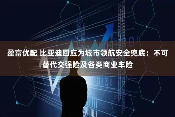 盈富优配 比亚迪回应为城市领航安全兜底：不可替代交强险及各类商业车险